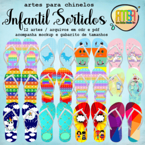 ESTAMPAS INFANTIS SORTIDAS CHINELOS