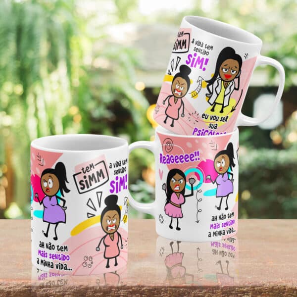 ESTAMPAS PITONGOS MEMES 2 CANECAS