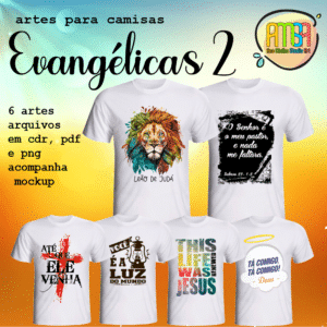 ESTAMPAS EVANGÉLICA 2 CAMISAS