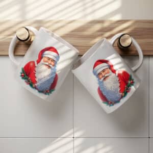 ESTAMPAS PAPAI NOEL BÁSICO 3D CANECAS