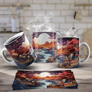 ESTAMPAS MONTANHAS 3D CANECAS
