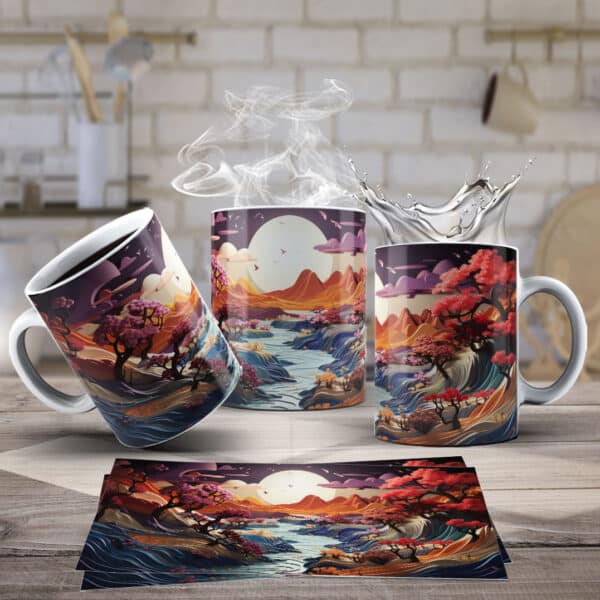 ESTAMPAS MONTANHAS 3D CANECAS