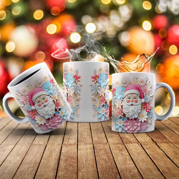 ESTAMPAS PAPAI NOEL DELICADO 3D CANECAS - Image 2