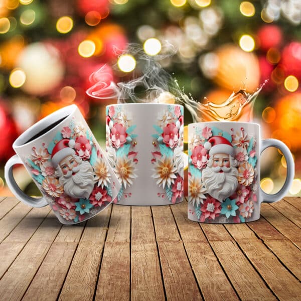 ESTAMPAS PAPAI NOEL DELICADO 3D CANECAS - Image 4