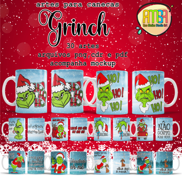 ESTAMPAS GRNCH CANECAS (NATAL)