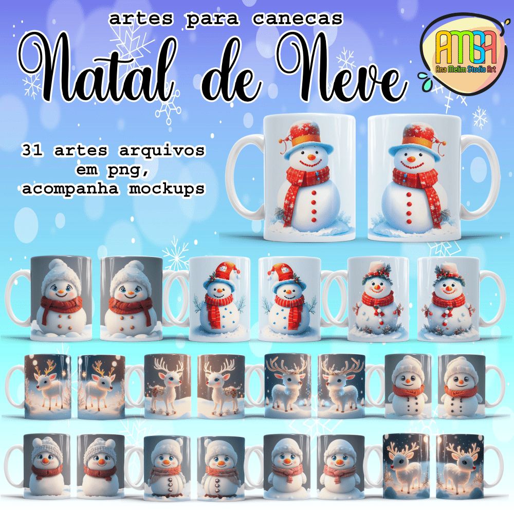 ESTAMPAS LINDAS BRUXAS 3D CANECAS – Ana Melim Studio Art