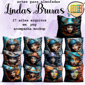ESTAMPAS LINDAS BRUXAS ALMOFADAS