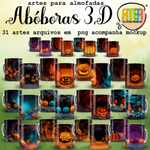 ESTAMPAS ABÓBORA 3D CANECAS