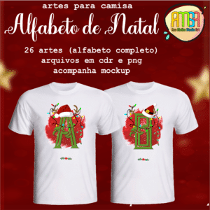 ESTAMPAS ALFABETO NATAL CAMISAS