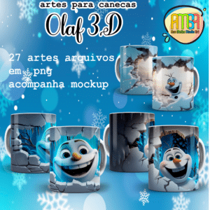 ESTAMPAS OLAF 3D CANECAS