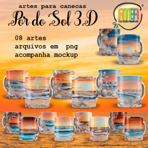 ESTAMPAS POR DO SOL 3D CANECAS