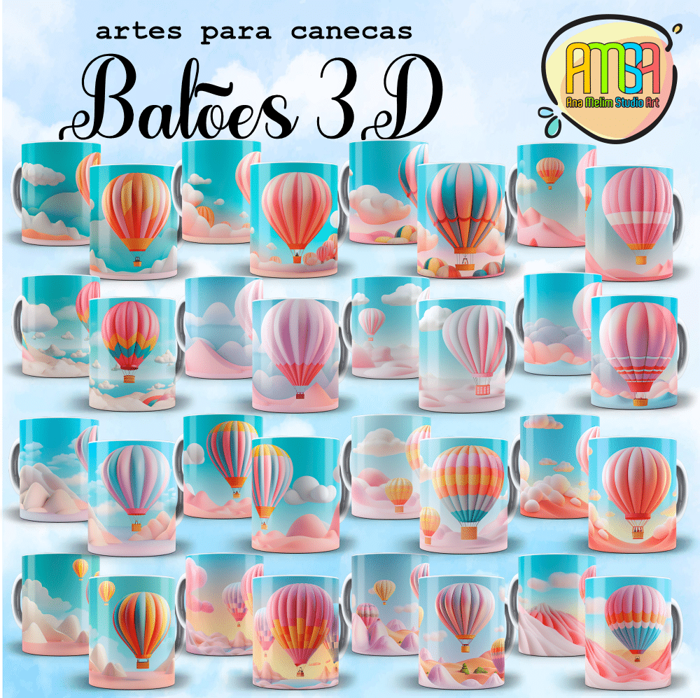 ESTAMPAS LINDAS BRUXAS 3D CANECAS – Ana Melim Studio Art