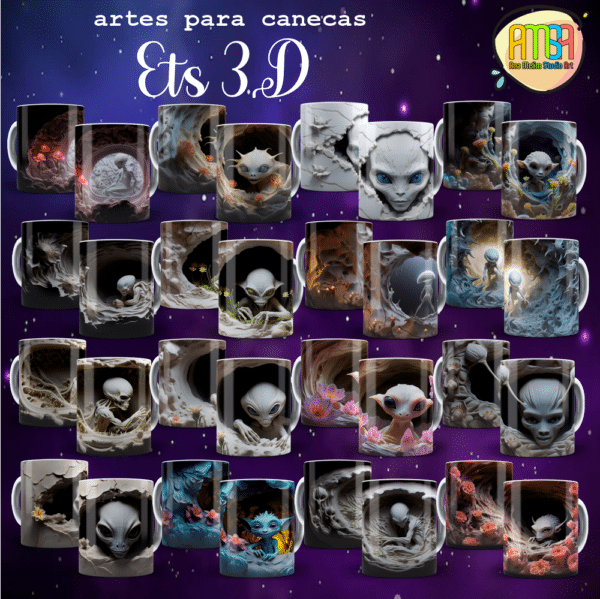 ESTAMPAS ETS 3D CANECAS - Image 2