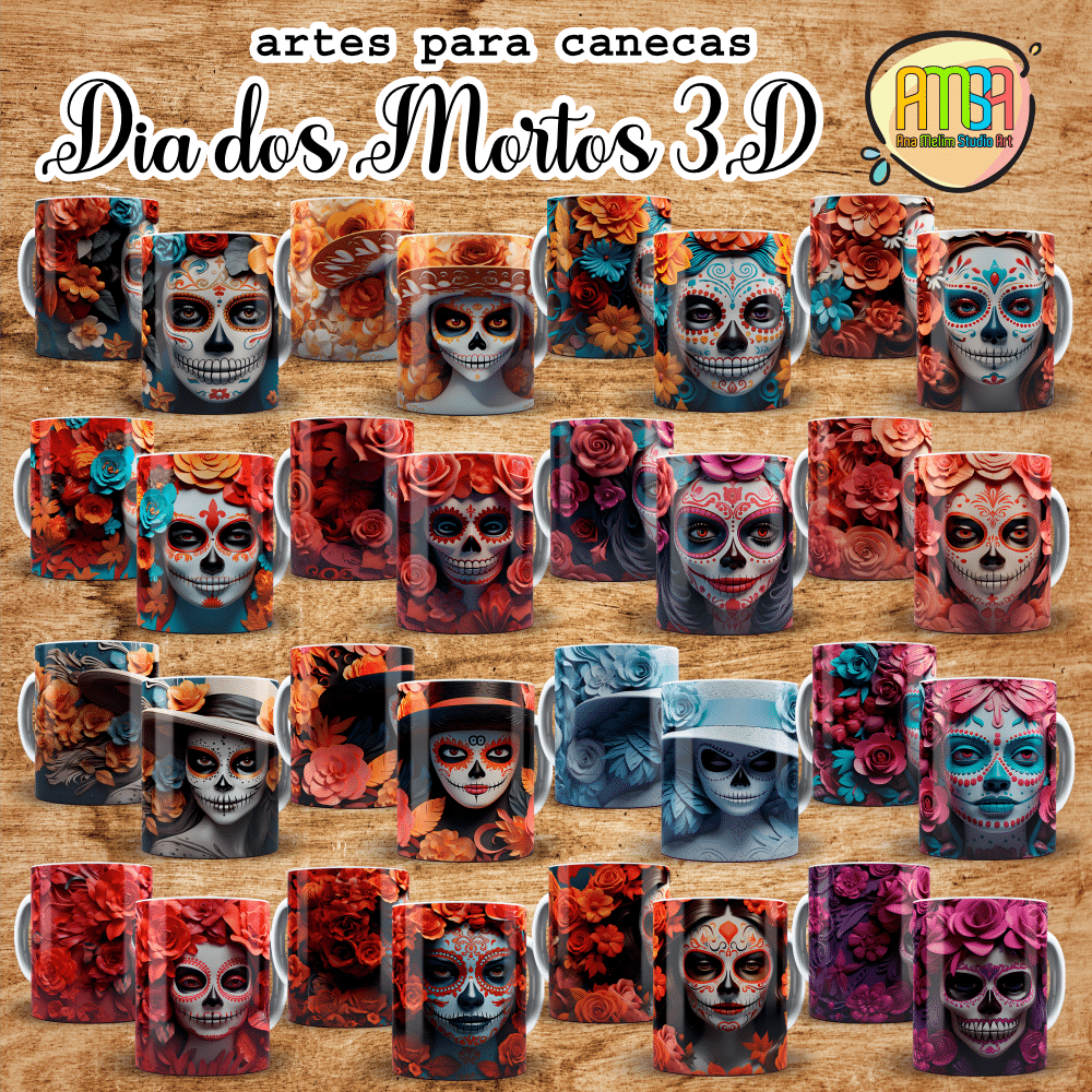 ESTAMPAS LINDAS BRUXAS 3D CANECAS – Ana Melim Studio Art