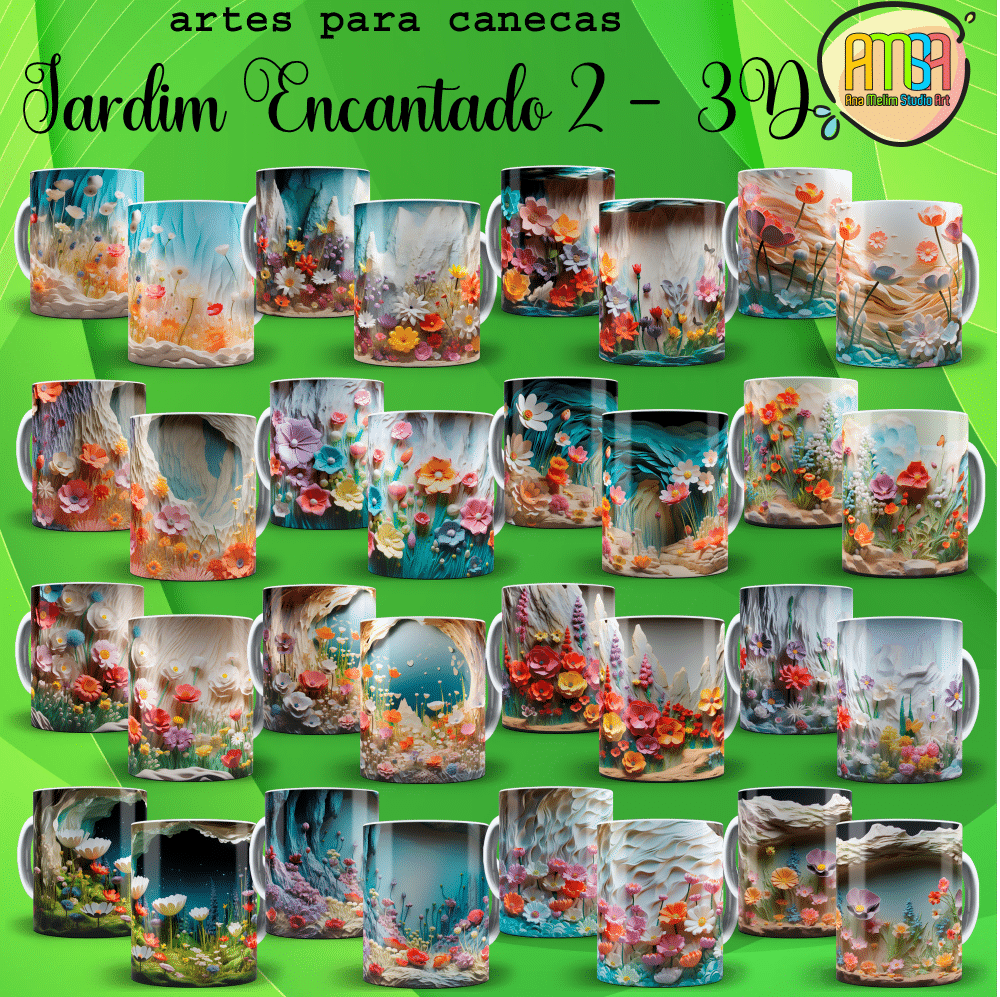 ESTAMPAS LINDAS BRUXAS 3D CANECAS – Ana Melim Studio Art