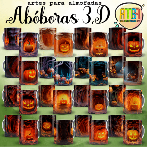 ESTAMPAS ABÓBORA 3D CANECAS - Image 2