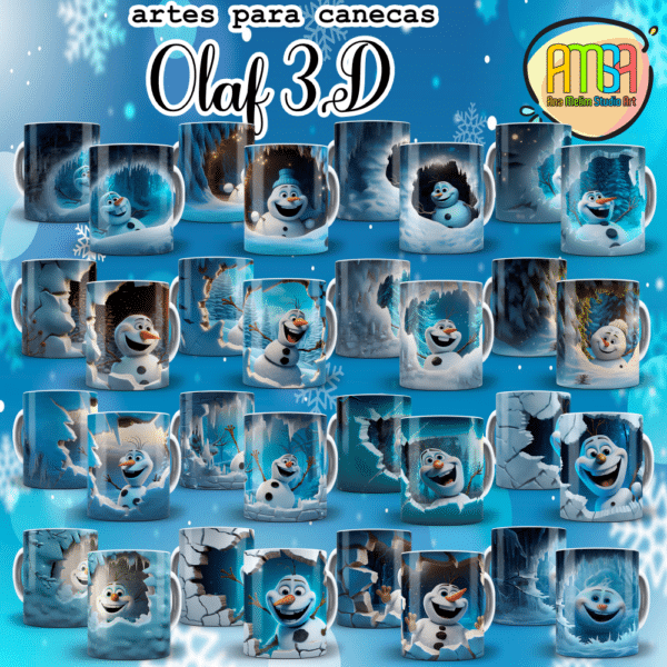 ESTAMPAS OLAF 3D CANECAS - Image 2
