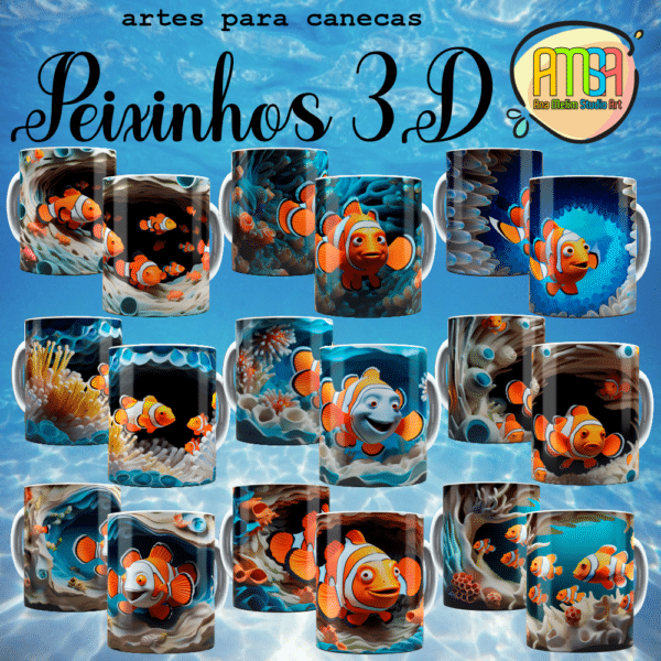 ESTAMPAS PEIXINHOS CANECAS - Image 2