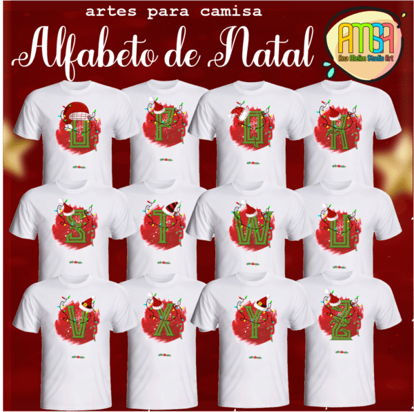 ESTAMPAS ALFABETO NATAL CAMISAS - Image 3