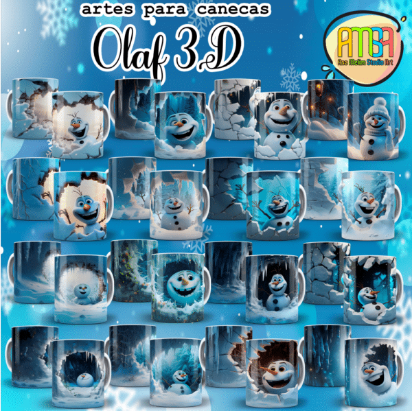 ESTAMPAS OLAF 3D CANECAS - Image 3