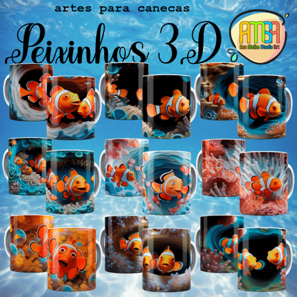 ESTAMPAS PEIXINHOS CANECAS - Image 3