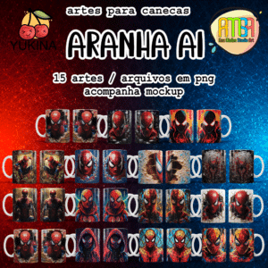 ESTAMPAS ARANHA AI CANECAS (Yukina)