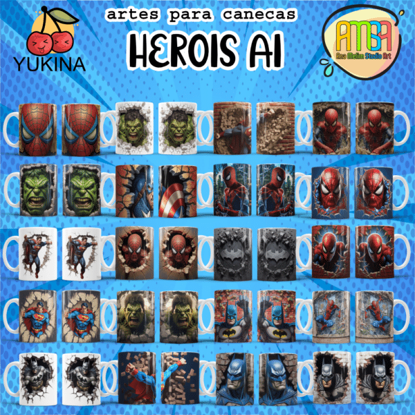 ESTAMPAS HERÓIS Ai CANECAS (Yukina) - Image 4