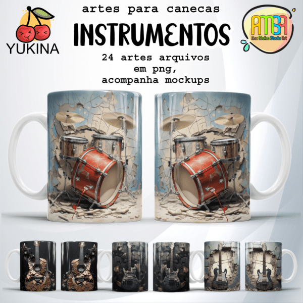 ESTAMPAS INSTRUMENTOS MUSICAIS Ai (Yukina)