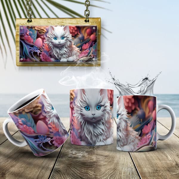 ESTAMPAS GATINHOS 3D CANECAS - Image 2