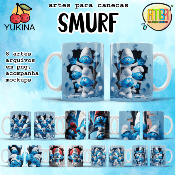 ESTAMPAS SMURF Ai CANECAS (Yukina)