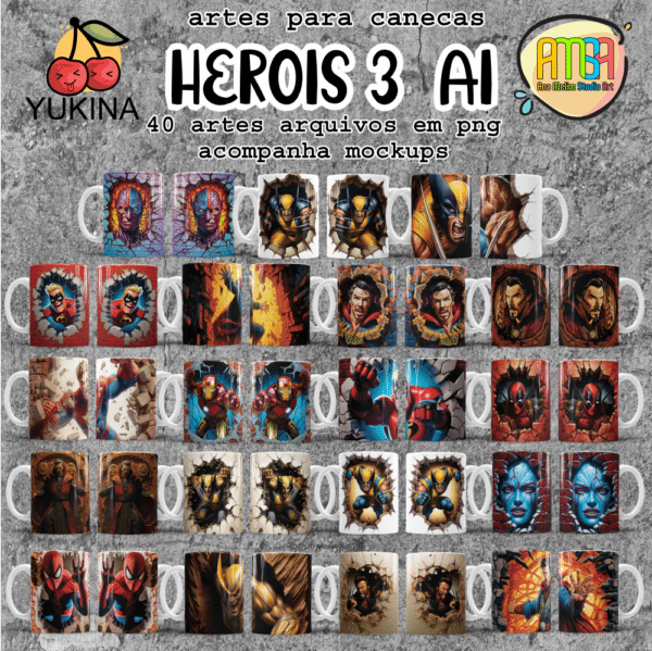 ESTAMPAS HEROIS 3 Ai (Yukina)