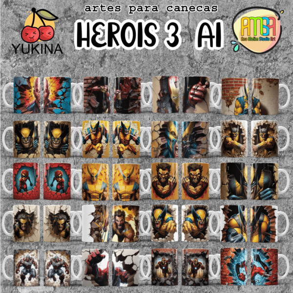 ESTAMPAS HEROIS 3 Ai (Yukina) - Image 2