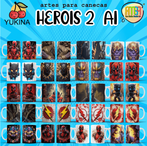 ESTAMPAS HEROIS 2 Ai (Yukina) - Image 2