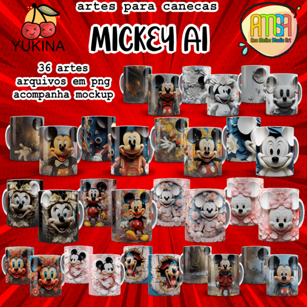 ESTAMPAS MICKEY AI CANECAS (Yukina)