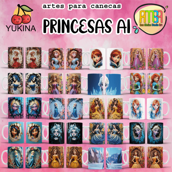 ESTAMPAS PRINCESAS AI CANECAS (Yukina) - Image 4