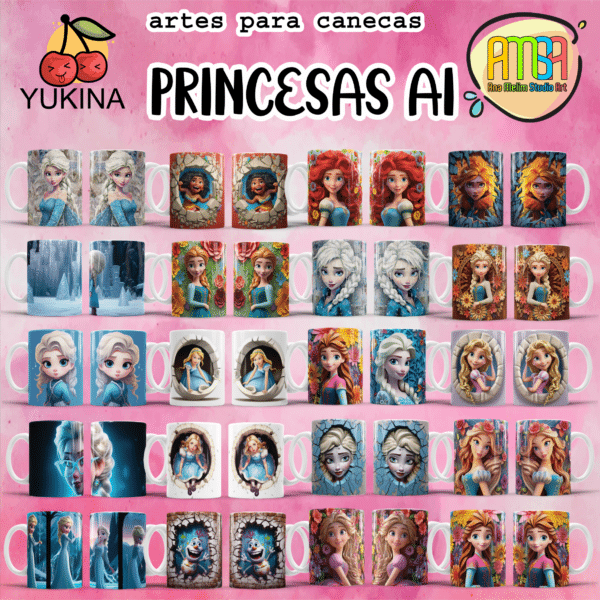 ESTAMPAS PRINCESAS AI CANECAS (Yukina) - Image 5