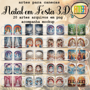 ESTAMPAS NATAL EM FESTA CANECAS