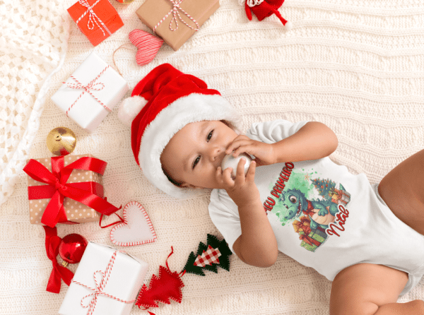 ESTAMPAS DRAGÃO MEU PRIMEIRO NATAL BODYS - Image 2