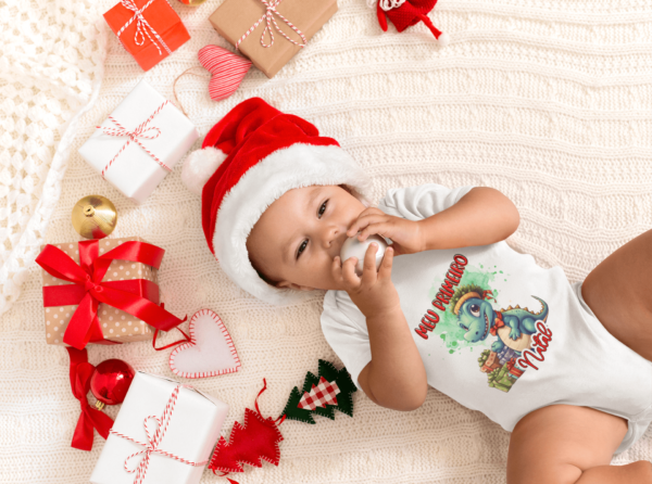 ESTAMPAS DRAGÃO MEU PRIMEIRO NATAL BODYS - Image 5