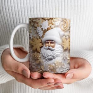 ESTAMPAS NOEL DE OURO 3D CANECAS