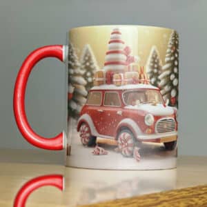 ESTAMPAS CARROS DE NATAL 3D CANECAS