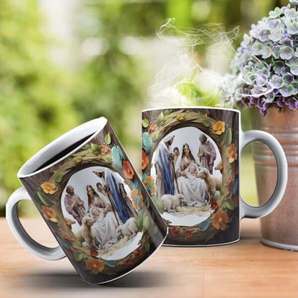 ESTAMPAS PRESÉPIO 3D CANECAS