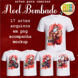 ESTAMPAS PAPAI NOEL BOMBADO CAMISAS