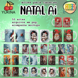 ESTAMPAS NATAL Ai (Yukina) canecas
