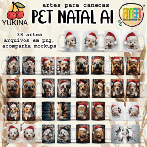 ESTAMPAS PET NATAL Ai (Yukina) canecas