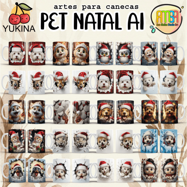 ESTAMPAS PET NATAL Ai (Yukina) canecas - Image 2
