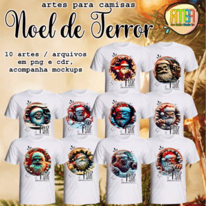 ESTAMPAS NOEL DE TERROR CAMISAS