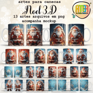 ESTAMPAS NOEL 3D CANECAS