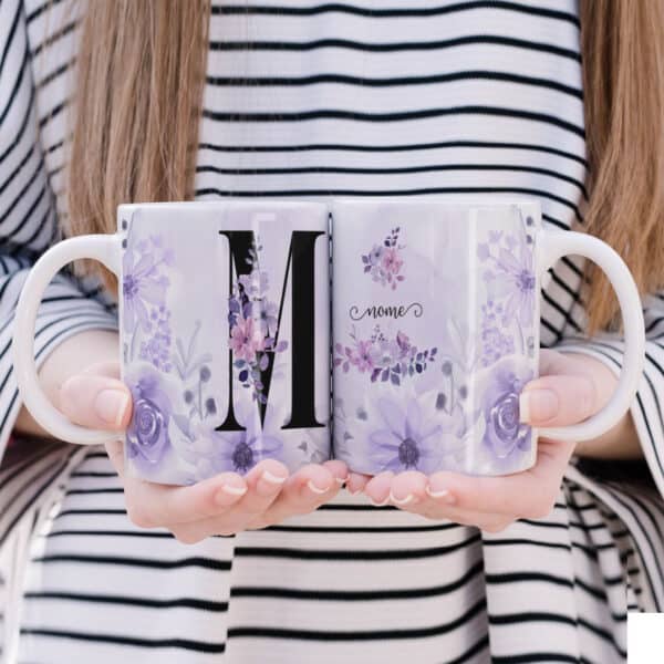 ESTAMPAS ALFABETO LILAS CANECAS - Image 5