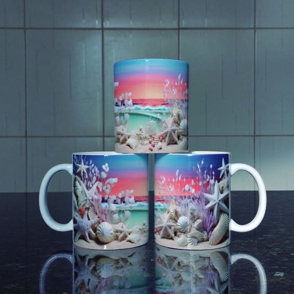 ESTAMPAS PRAIA ENSOLARADA 3D CANECAS - Image 7